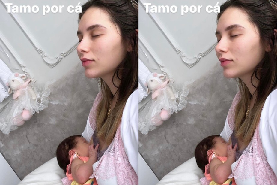 Virginia Fonseca compartilha clique amamentando a filha caçula, Maria Flor