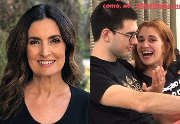 Fátima Bernardes comemora chegada do filho ao Brasil para o Natal