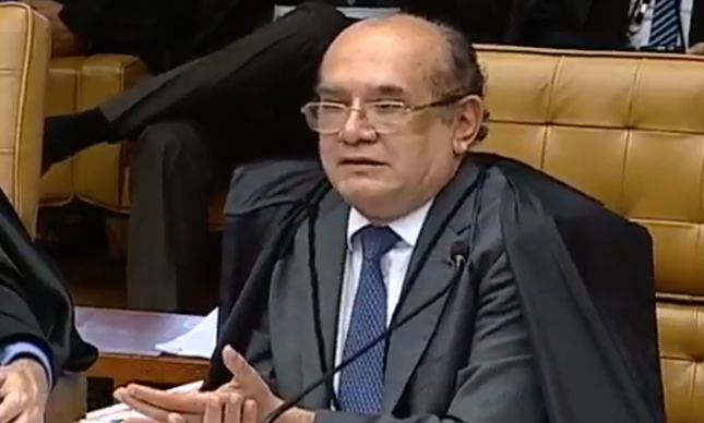 O ministro Gilmar Mendes faz a argumentaÃ§Ã£o de seu voto