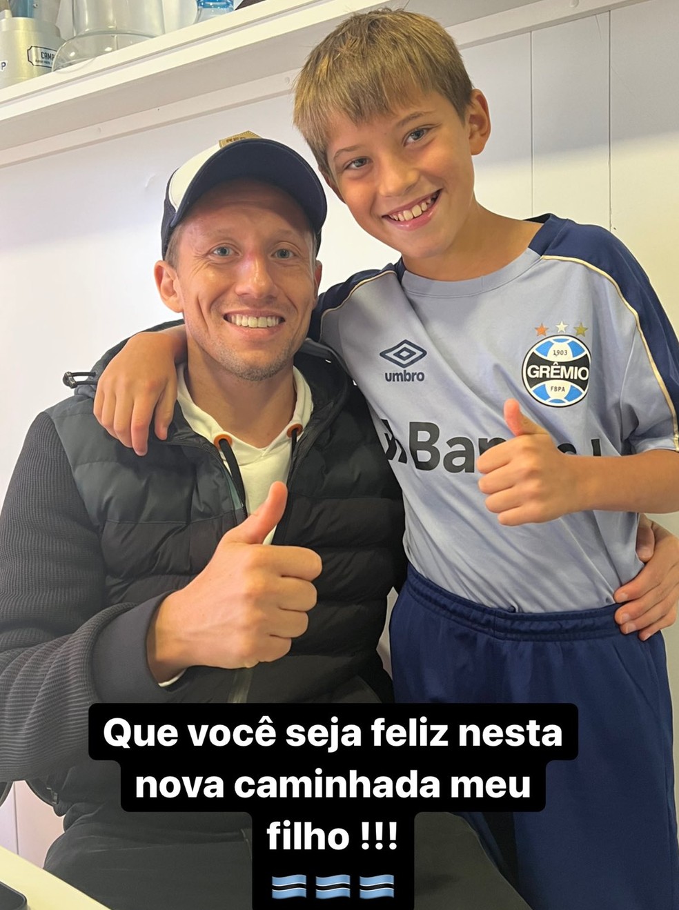 Filho de Lucas Leiva é a mais nova contratação da base do Grêmio