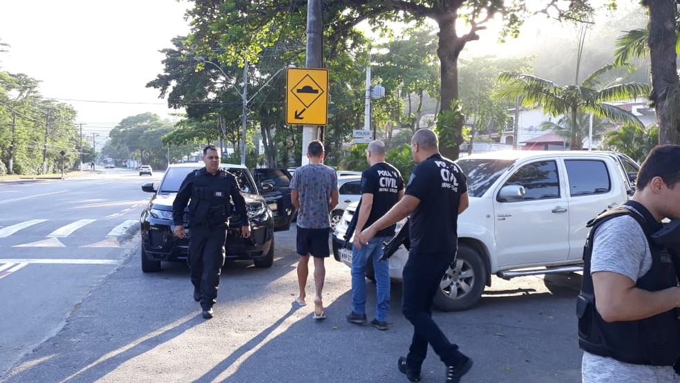 Operação prendeu suspeito de Muriaé que estava foragido há 2 anos — Foto: Polícia Civil/Divulgação