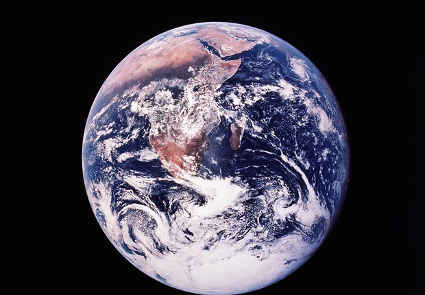 A Terra vista do espaço  (Foto: Historical/Getty Images)