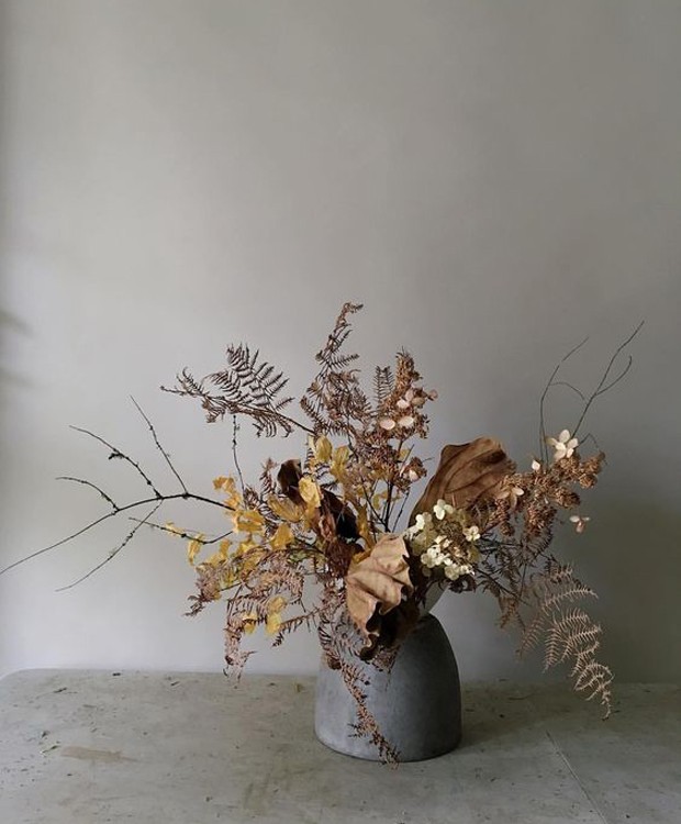 Vaso com flores secas (Foto: Pinterest/Reprodução)
