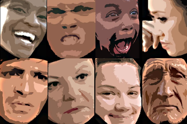 Cientistas identificam 16 expressões faciais que são usadas no mundo todo (Foto: Alan Cowen)