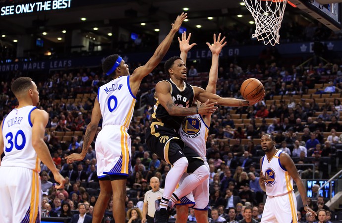 DeMar DeRozan Warriors x Raptors NBA (Foto: Getty) DeMar DeRozan Warriors x Raptors NBA (Foto: Getty)