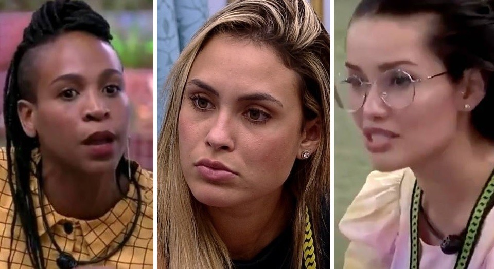Karol Conká, Sarah e Juliette foram as participantes mais comentadas da semana no BBB21 (Foto: Reprodução/TV Globo)