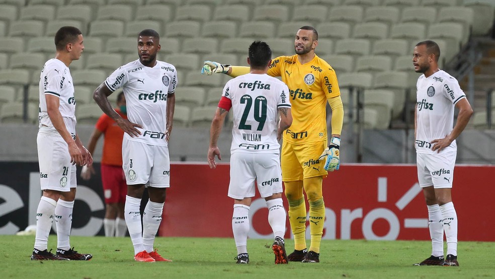 Defesa do Palmeiras teve os melhores números entre times da elite nacional — Foto: César Greco/Ag. Palmeiras
