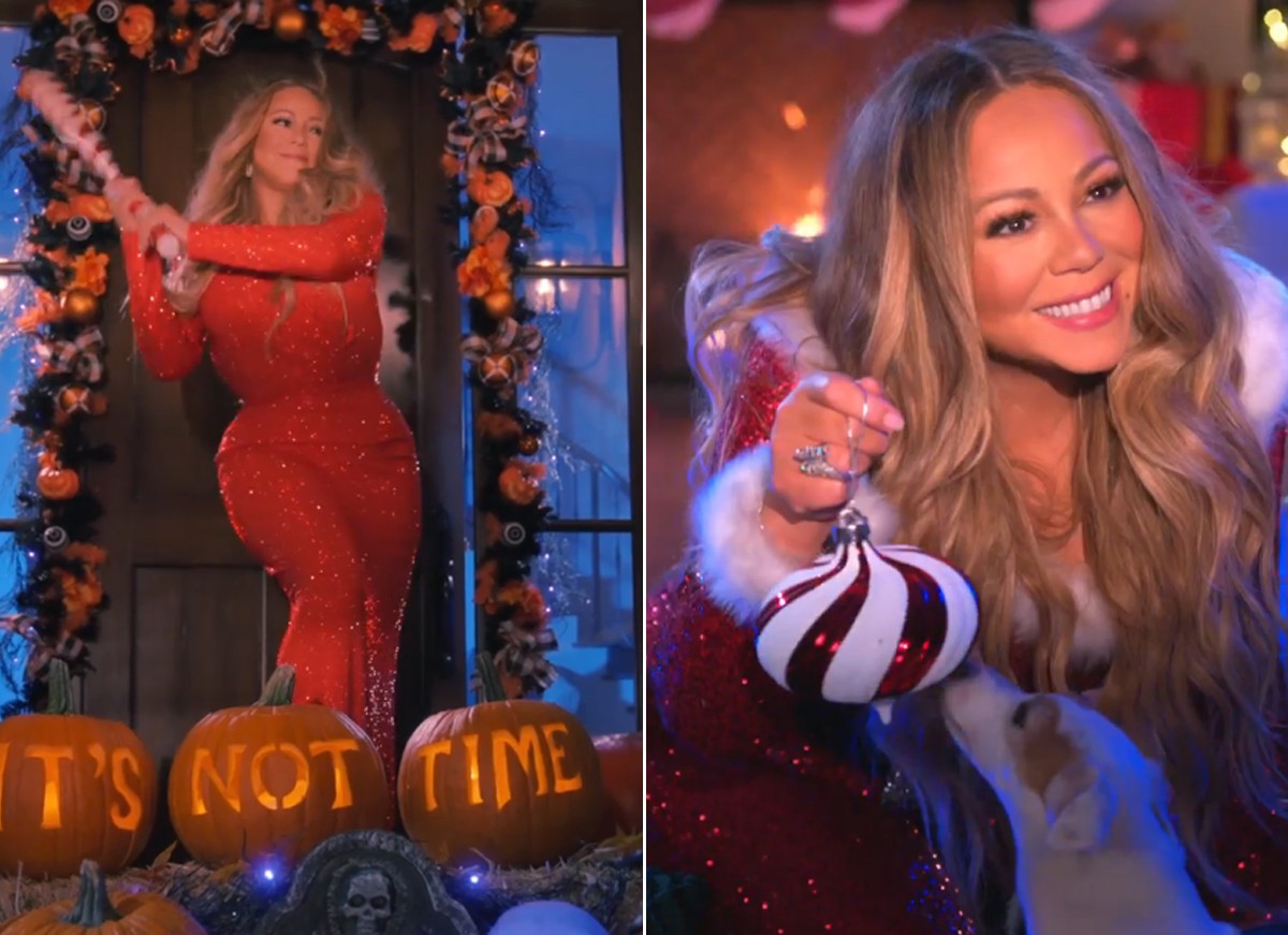 Mariah Carey divertiu fãs com vídeo em que canta All I Want for Christmas is You (Foto: Reprodução / Instagram)