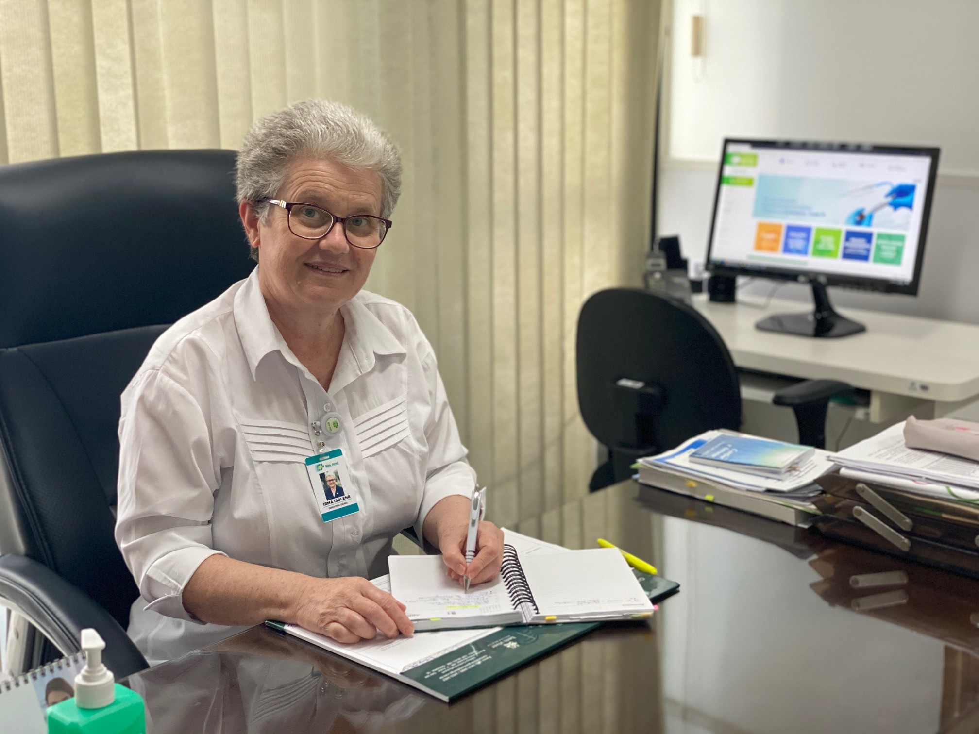 Irmã Isolene, diretora geral do Hospital São José (Foto: Divulgação)