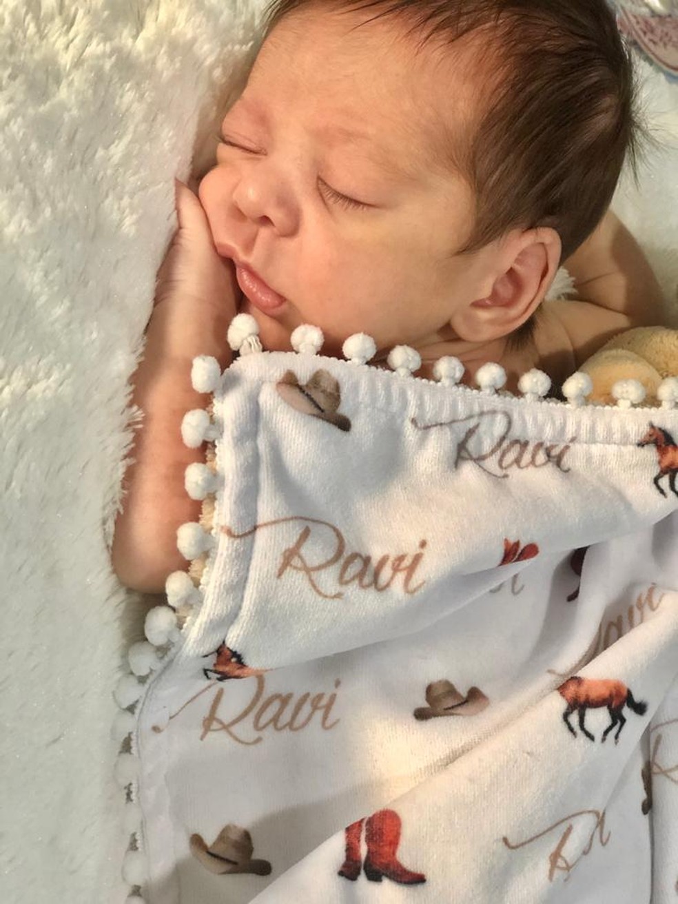 Ravi Ruberti nasceu com apenas 31 semanas — Foto: Arquivo pessoal