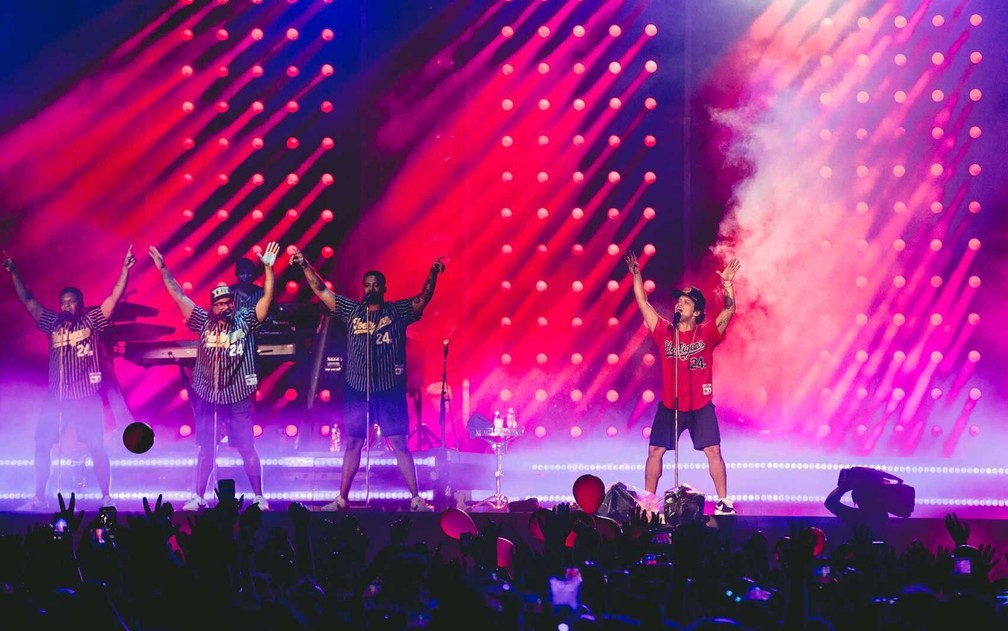 Bruno Mars canta em São Paulo (Foto: Florent Dechard/Divulgação)