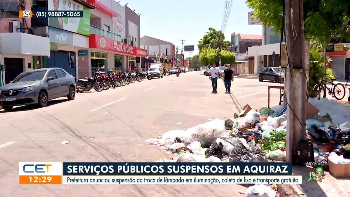 Tensão política ocasiona suspensão da coleta de lixo em Aquiraz, no Ceará