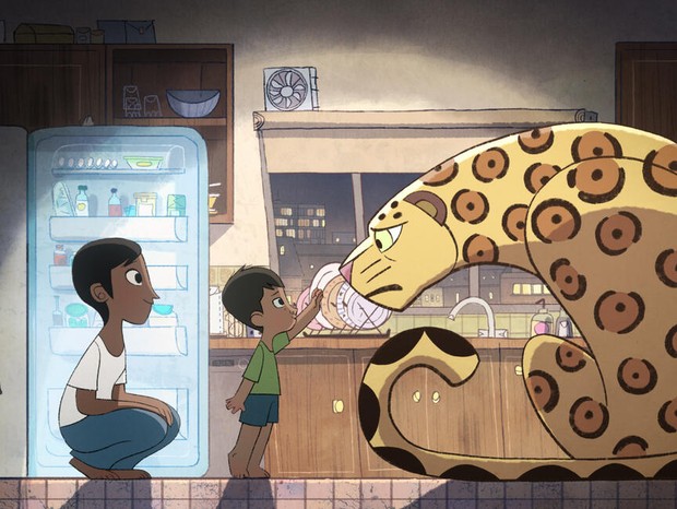 Imagens da animação Tem um monstro na minha cozinha (Foto: Greenpeace)