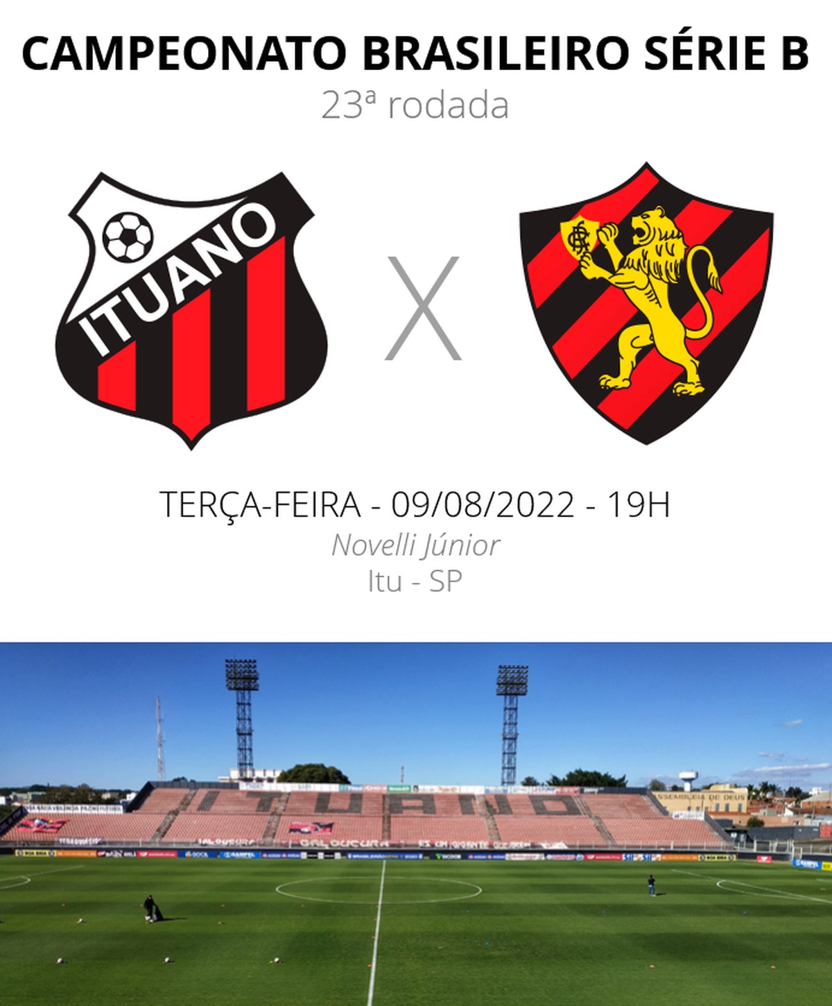 Ituano x Sport: veja onde assistir, escalações, desfalques e arbitragem ...