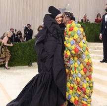 ASAP Rocky e Rihanna, no baile do MET  — Foto: Getty Images