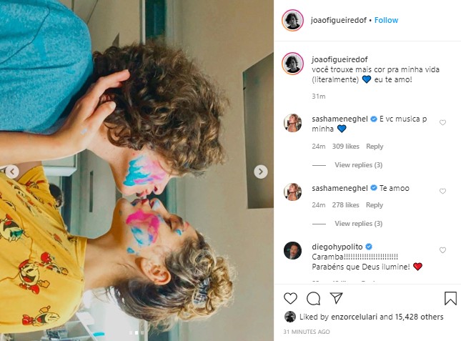 Sasha e João Figueiredo anunciam namoro (Foto: Reprodução/Instagram)