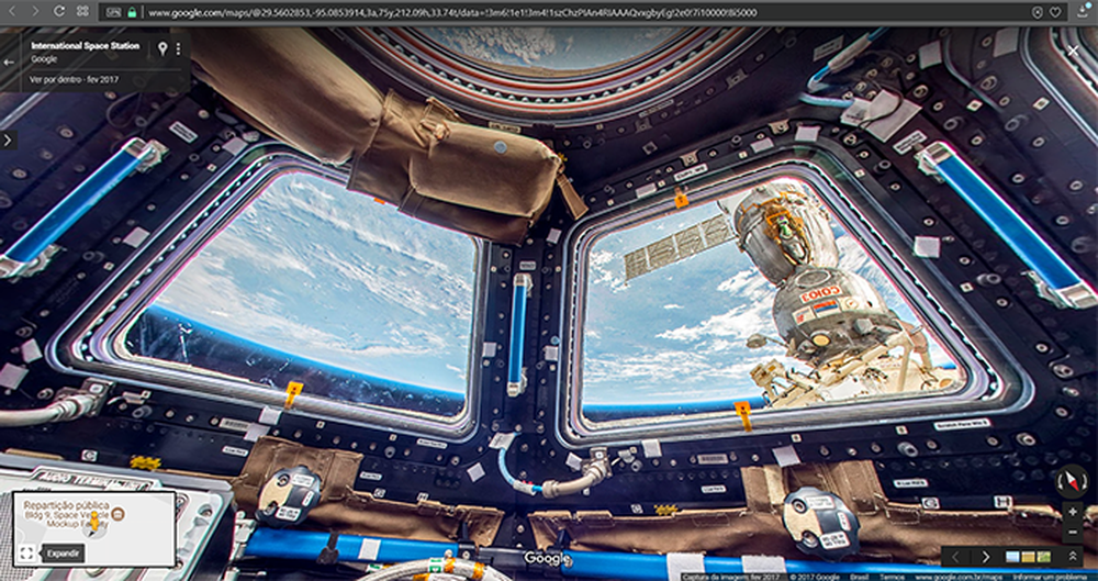 Usuários podem percorrer todos os ambientes da estação espacial (Foto: Reprodução/Filipe Garrett)