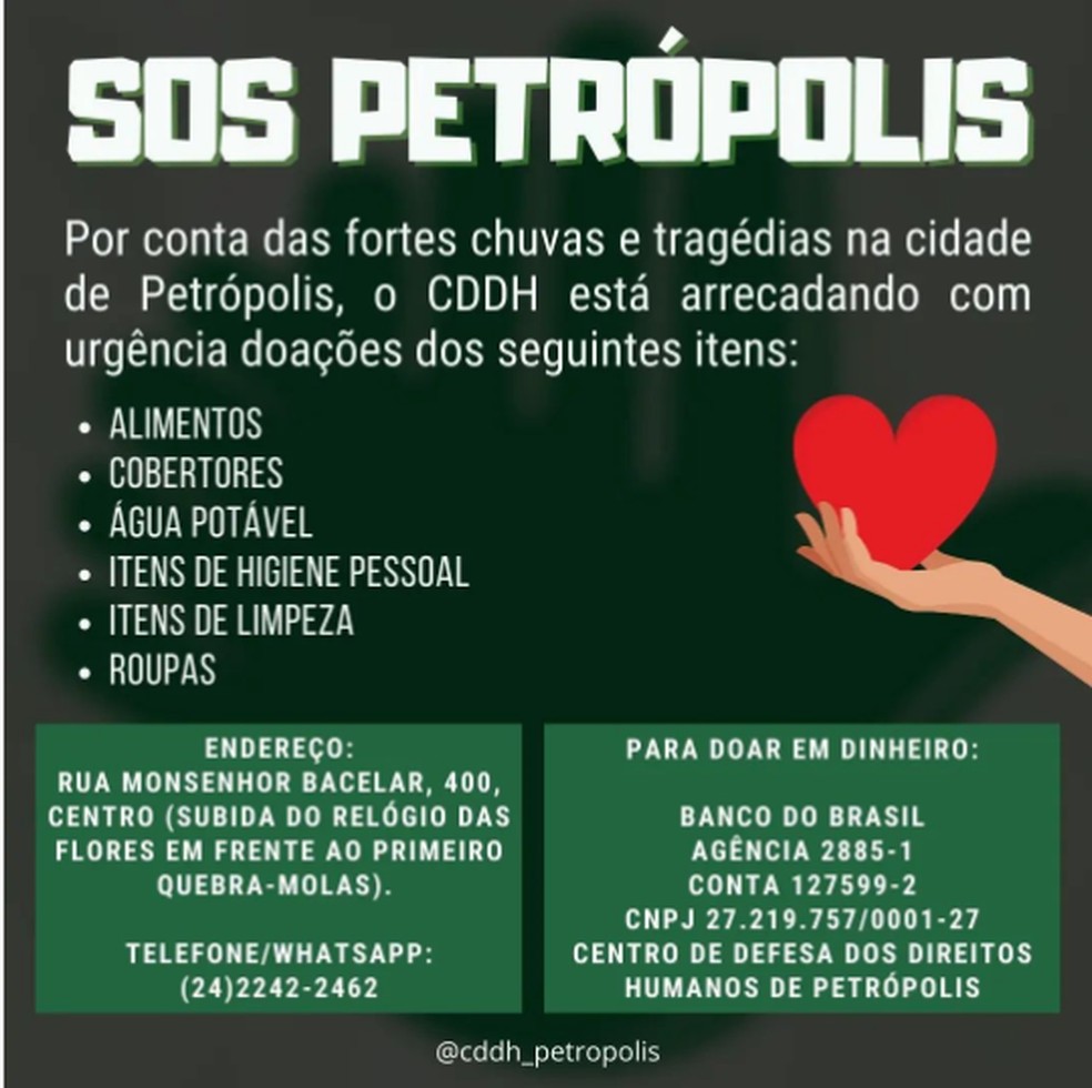 SOS Petropolis — Foto: Divulgação