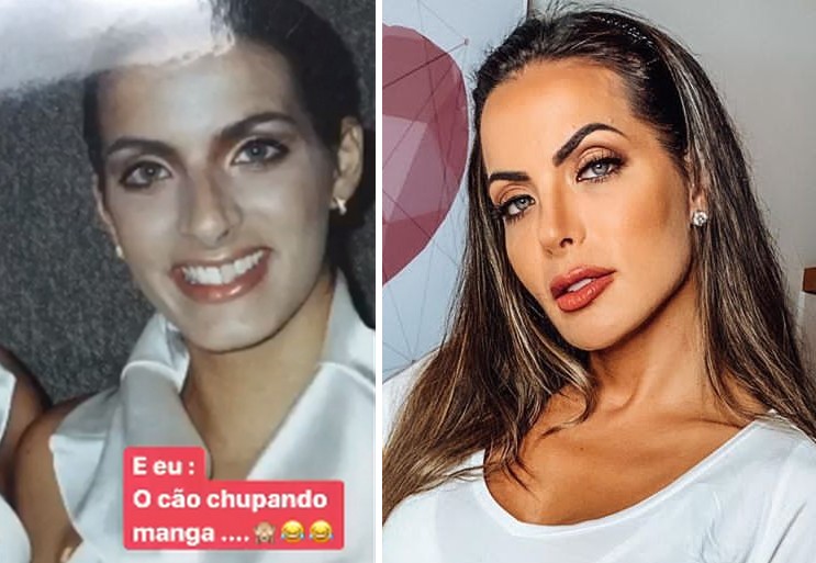 Antes e depois de Carla Prata (Foto: Reprodução/Instagram)