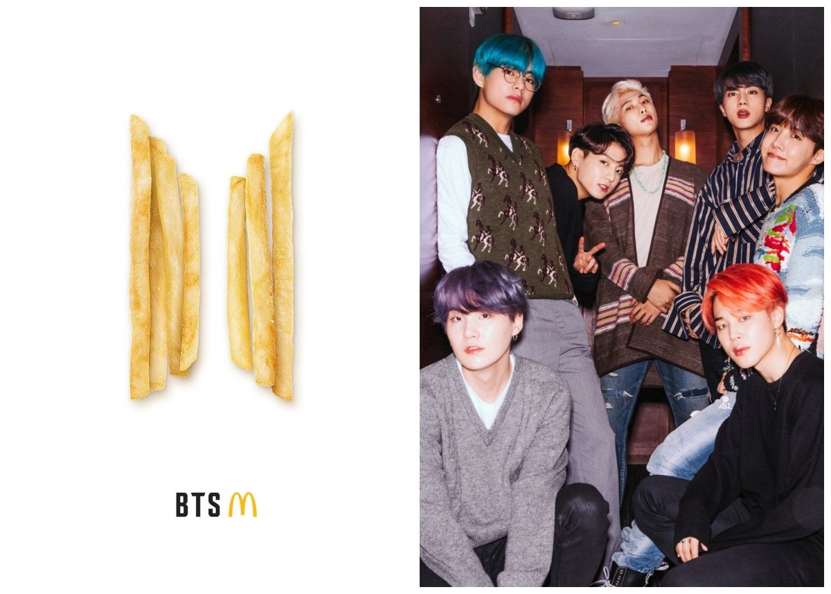 BTS assina lanche no Mc Donalds (Foto: Divulgação/Big Hit)