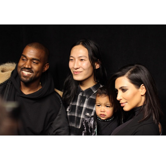 Família feliz: Kanye West, Alexander Wang, North West e Kim Kardashian West