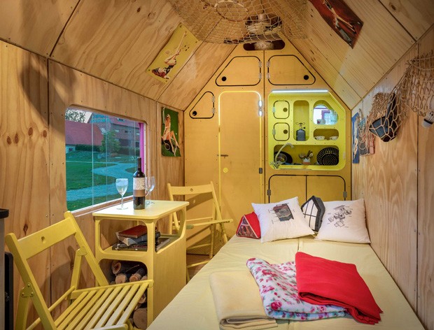 Tiny house impressiona com os seus 6m² e estilo kitsch (Foto: Divulgação )