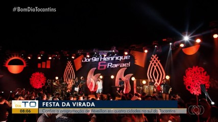 Confira a programação de Réveillon em quatro cidades do sul do TO