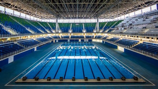O Centro Aquático Olímpico vai receber as provas de natação e a fase final do pólo aquático (Foto: Andre Motta/Heusi Action)