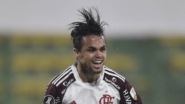 Michael comemora gol pelo Flamengo