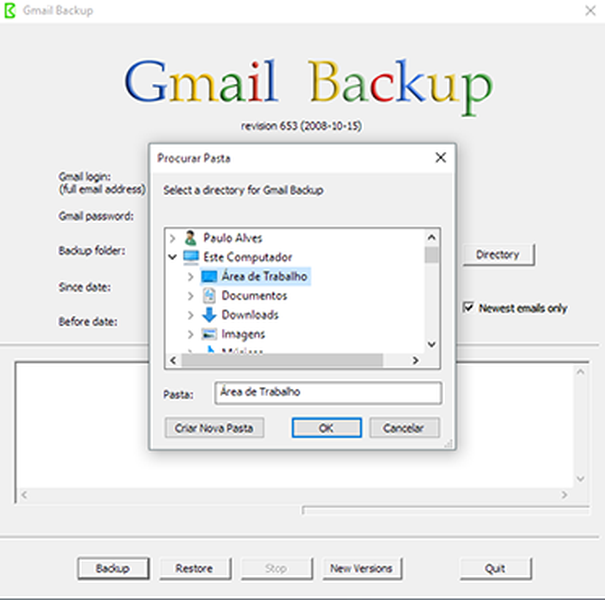 getmail for gmail backup