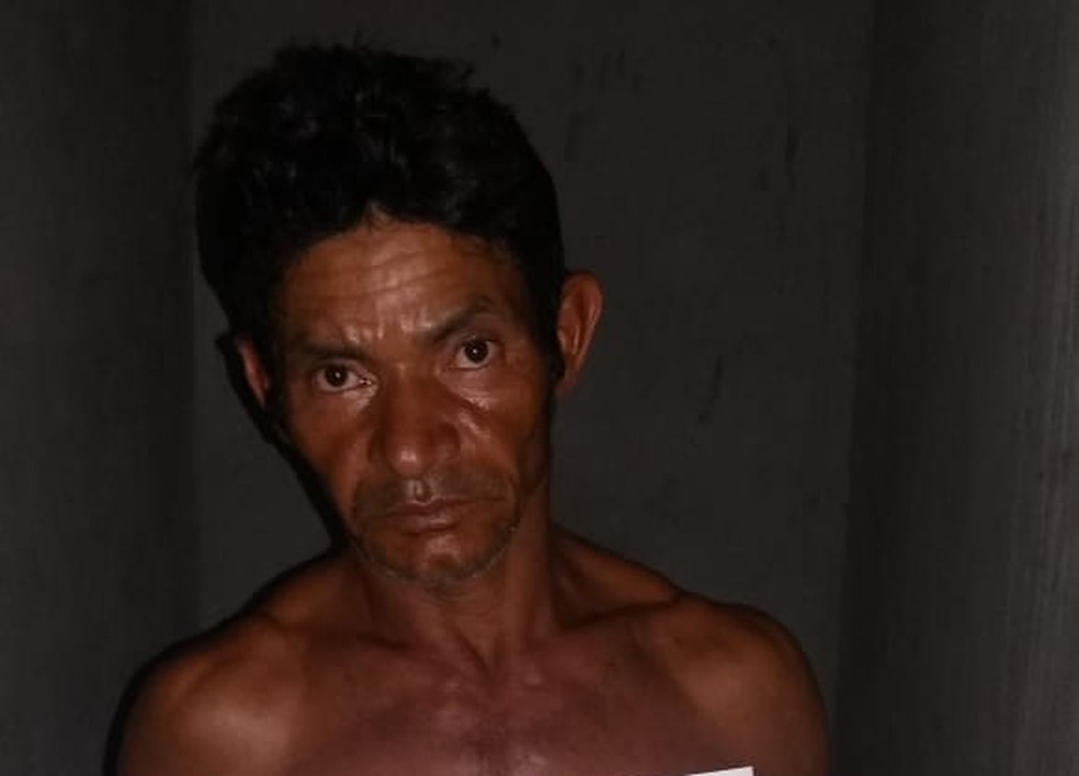 Pedro da Silva, de 48 anos, foi preso por suspeita de ameaÃ§ar, injuriar e empurrrar mulher grÃ¡vida no MaranhÃ£o â€” Foto: DivulgaÃ§Ã£o/PolÃ­cia Civil