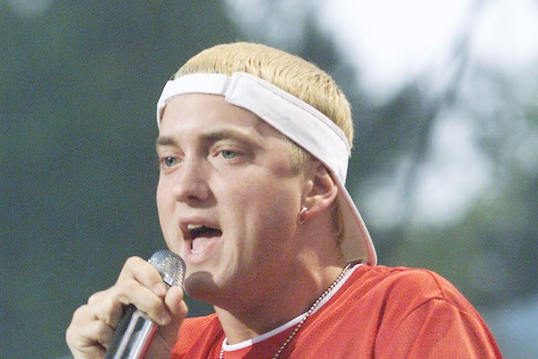 O rapper Eminem em foto do início de sua carreira (Foto: Getty Images)
