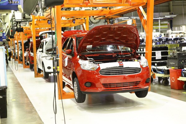 Fábrica da Ford em Camaçari (em imagem de 2015) — Foto: Divulgação