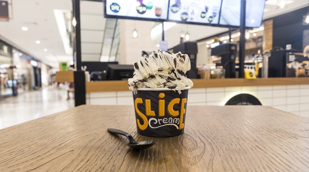 Gelato em fatias da Slice Cream (Foto: Agen Publicidade)