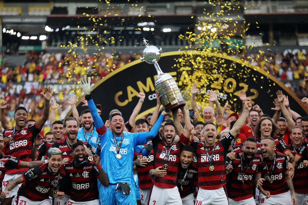 Flamengo conquistou a Libertadores e a Copa do Brasil em 2022 — Foto: REUTERS/Luisa Gonzalez