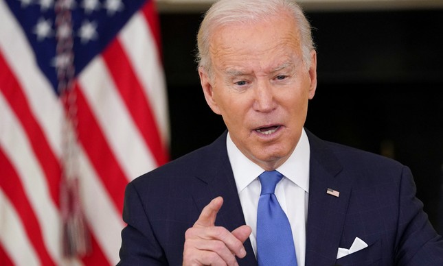 O presidente Joe Biden fala na Casa Branca sobre medidas de combate à Covid