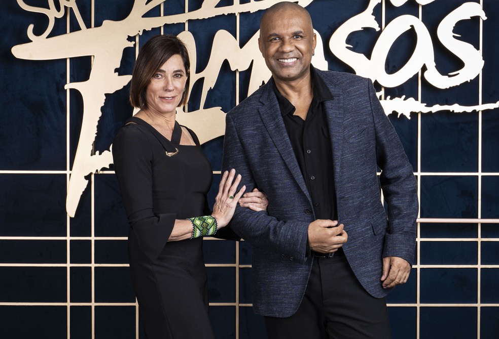 Christiane Torloni e Álvaro Reys dançam no 'Super Dança dos Famosos' — Foto: Mauricio Fidalgo/Globo