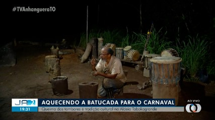 Queima dos tambores acontece neste sábado na Aldeia Taboca Grande, em Taquaruçu