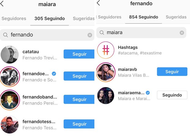 Maiara e Fernando deixam de se seguir no Instagram (Foto: Reprodução/Instagram)