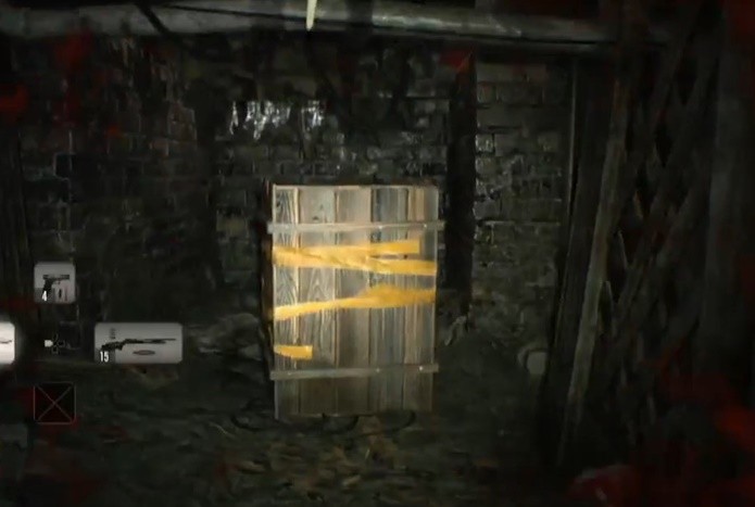 Caixas espalhadas por Resident Evil 7 trazem munição e itens essenciais (Foto: Reprodução/Felipe Demartini)