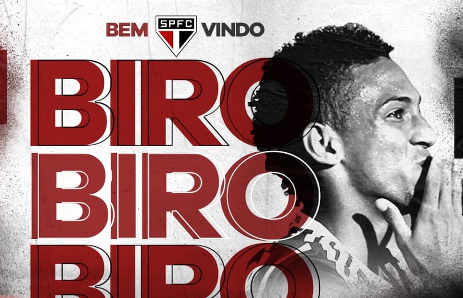 São Paulo anuncia a contratação do atacante Biro Biro