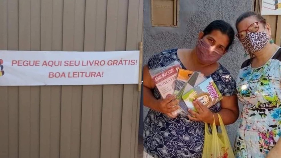 A ação movimenta cerca de 200 livros por mês — Foto: Arquivo Pessoal