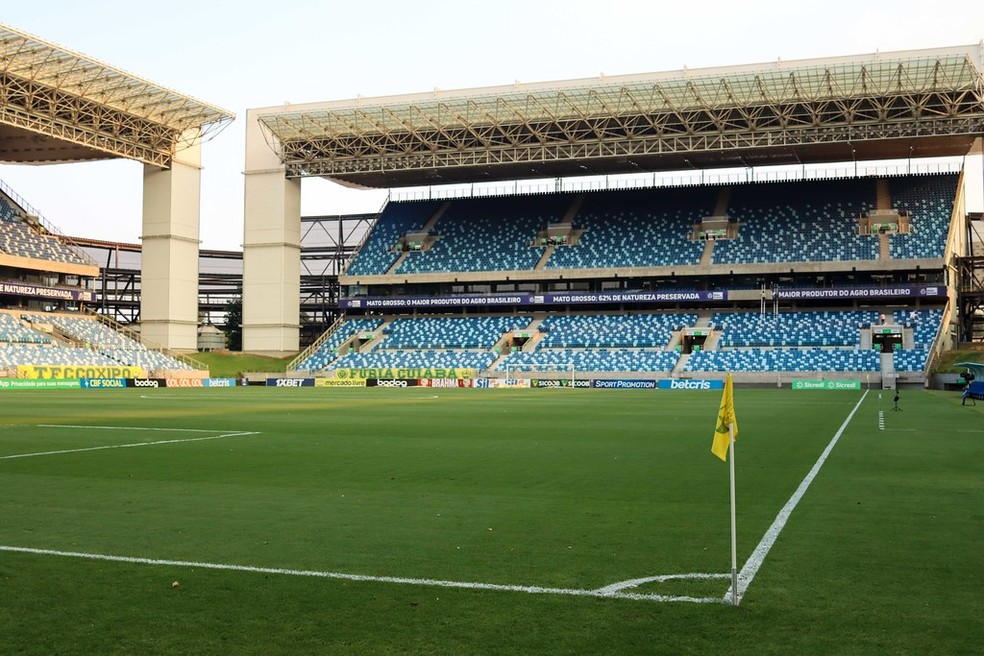 Arena Pantanal tem capacidade para 42 mil torcedores aproximadamente — Foto: AssCom Dourado