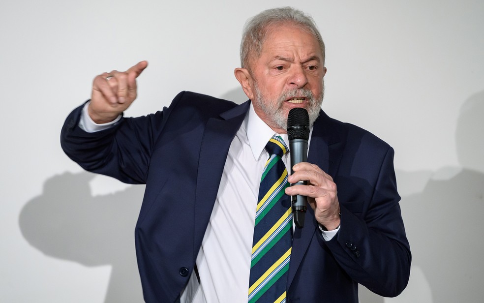Ex-presidente Luiz Inácio Lula da Silva foi denunciado pela força-tarefa da Lava Jato, nesta segunda-feira (14) — Foto: Fabrice Coffrini/AFP