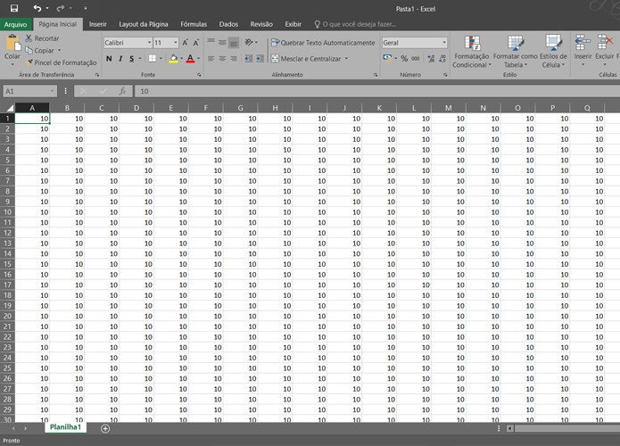 É possível orientar o Excel para imprimir tabelas e planilhas com muitas colunas nos limites de uma página (Foto: Reprodução/Filipe Garrett)