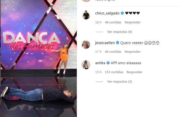 Jessica Ellen, que se afastou da 'Dança' após pegar Covid, e Anitta deixaram seus comentários (Foto: Reprodução)