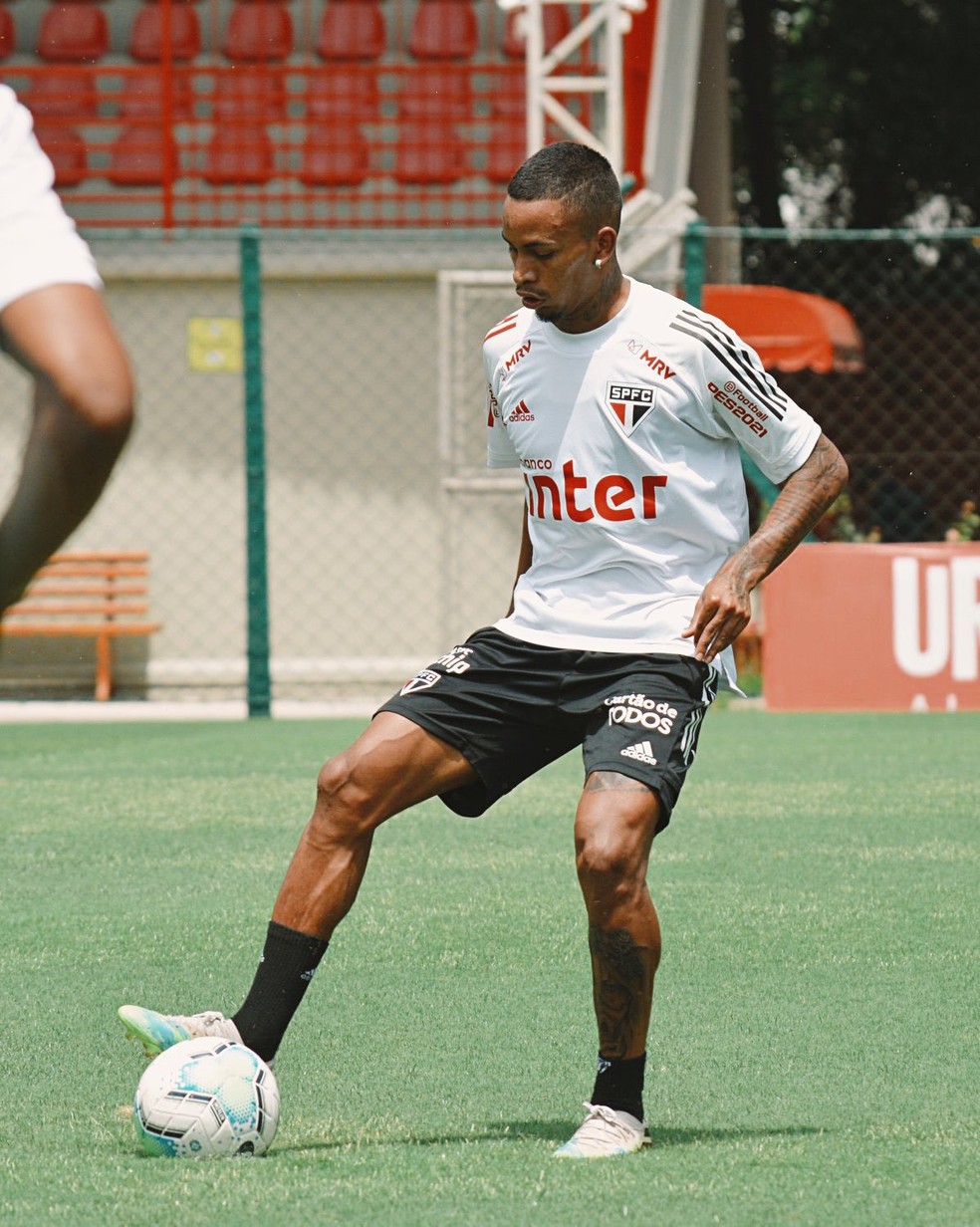 Paulinho Boia em treino do São Paulo — Foto: Divulgação São Paulo