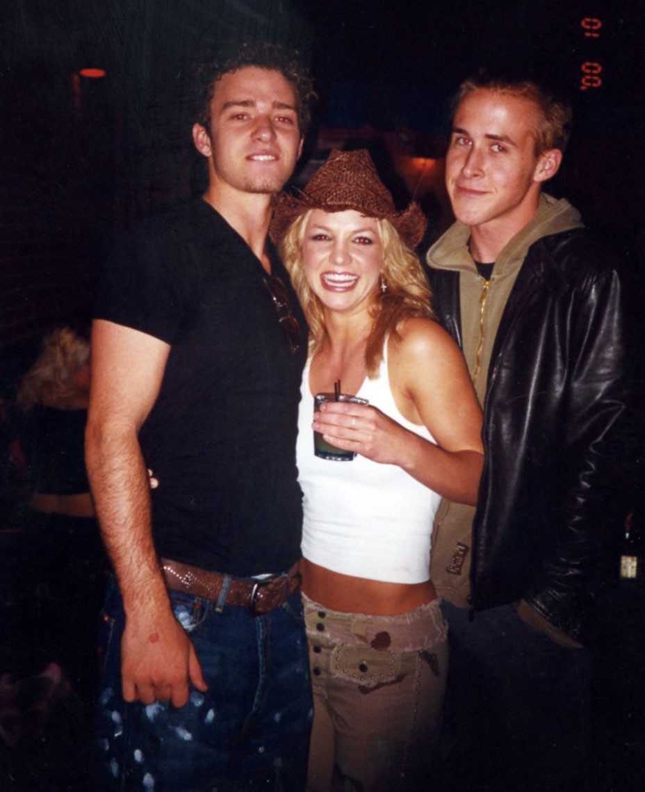 Justin Timberlake, Britney Spears e Ryan Gosling (Foto: Instagram/ Reprodução)