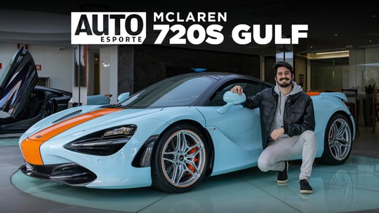 Vídeo: único McLaren 720S Gulf do Brasil custa R$ 4,3 milhões e demorou 20 dias para ser pintado 