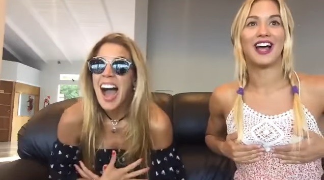 O momento em que Virginia é avisada por internautas sobre a nudez